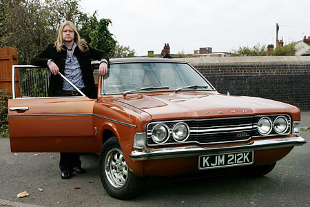 Funky old Cortina: Life on Mars fan Paul Shedden with his shiny Ford Cortina which starred in the BBC police series Funky old Cortina: Life on Mars fan Paul Shedden with his shiny Ford Cortina which starred in the BBC police series