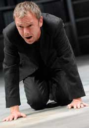 Emotional range: John Simm plays the melancholy Dane