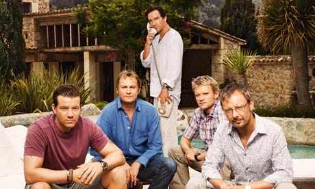 Mad Dogs, out in the midday sun: (l-r) Max Beesley, Philip Glenister, Ben Chaplin, Marc Warren and John Simm