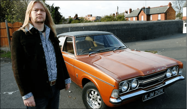 Cortina suprema ... gasman Paul loves his famous new motor Cortina suprema ... gasman Paul loves his famous new motor