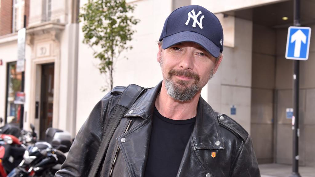 John Simm arrives at The BBC on 6 August 2015 in London, England.