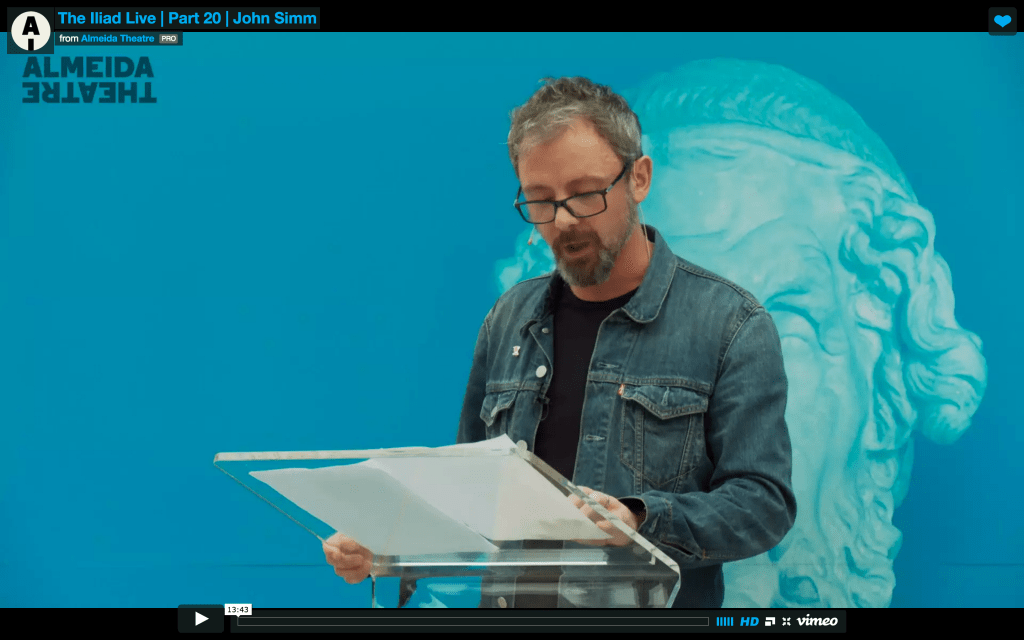 Part 20: John Simm Reads The Iliad