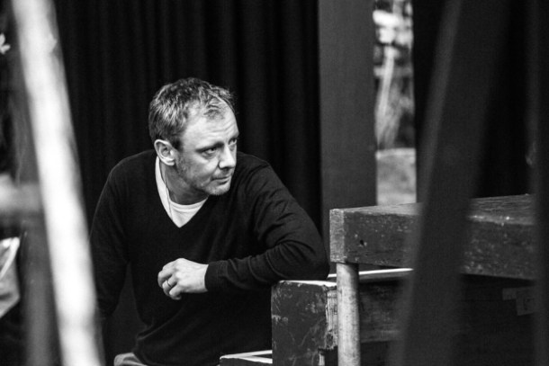 John Simm rehearses as Lenny in The Homecoming. Photo by Matt Humphrey