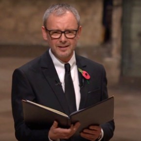 John Simm reads at Westminster Abbey to mark the Centenary of the&nbsp;Armistice