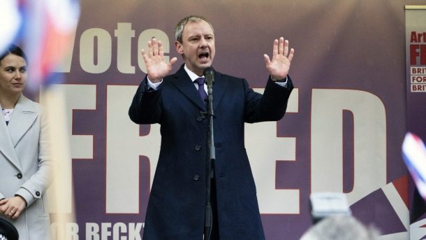 John Simm plays a rabble-rousing populist politician in Cold Courage John Simm plays a rabble-rousing populist politician in Cold Courage