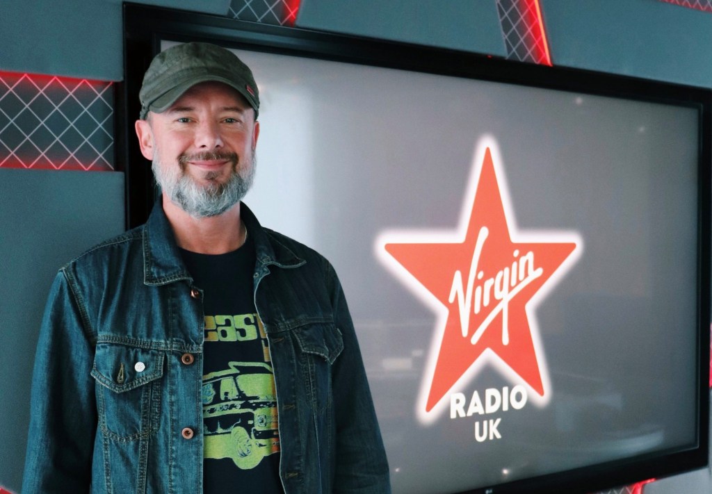 John Simm at Virgin Radio Studio. Photo: Virgin Radio Breakfast Show