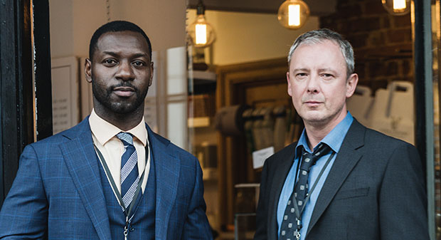 Richie Campbell and John Simm in Russell Lewis’ Grace