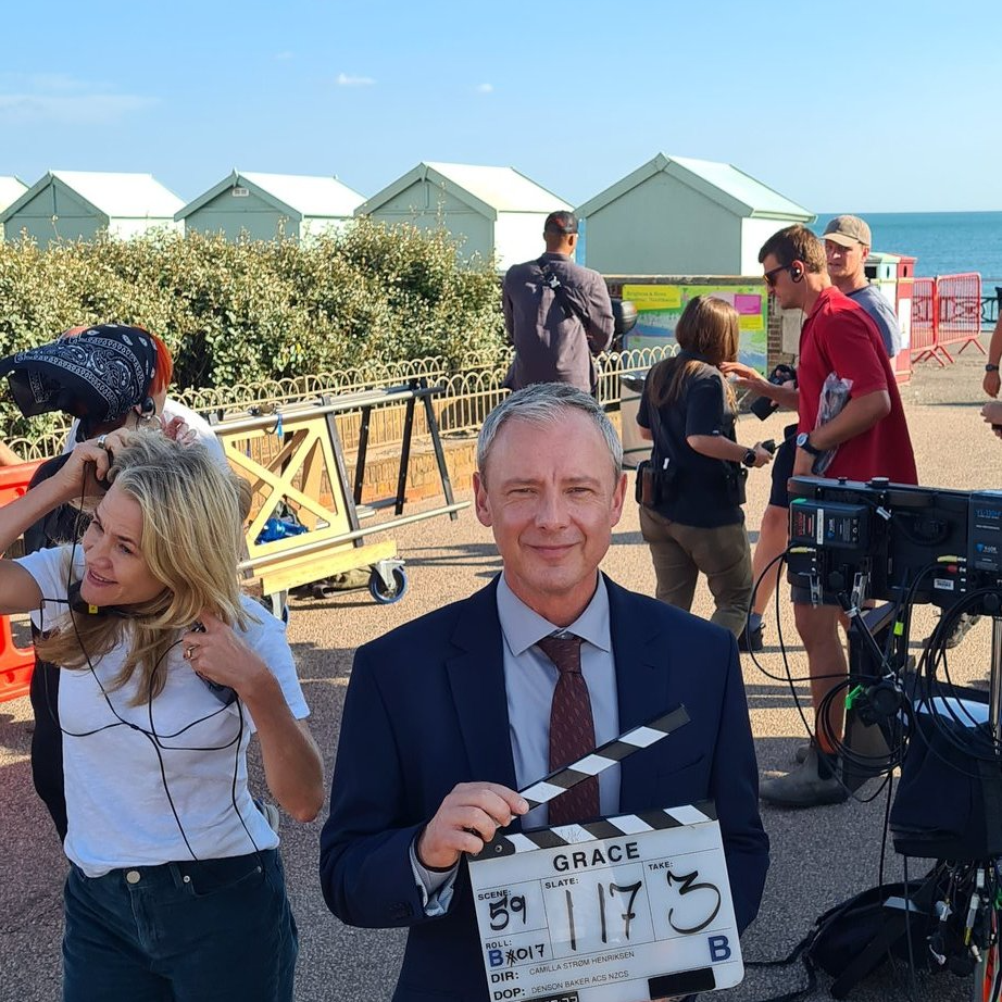 John Simm filming Grace episode 'Dead Like You' on location in Brighton (photo Kiaran Murray-Smith) John Simm filming Grace episode 'Dead Like You' on location in Brighton (photo Kiaran Murray-Smith)