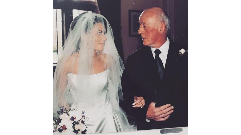 Kate opted for a stunning satin wedding dress | Photo: katemagowanofficial on Instagram